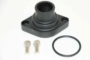 Small & Big Chevy V8 Straight Black Aluminum Water Neck Thermostat Housing - Picture 1 of 1