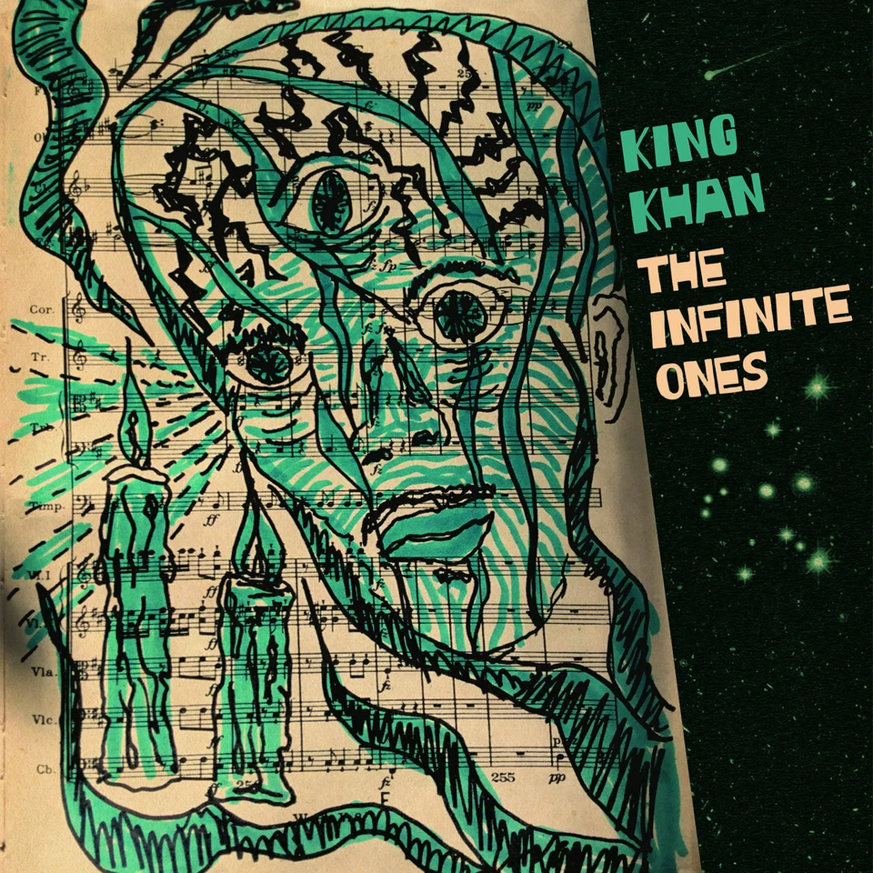 King Khan - The Infinite Ones // Vinyl LP ltd on Aqua Blue and Bone with Black S - Image 1 of 1