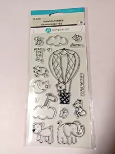 Reach for the Sky Clear Acrylic Stamp Set by Hampton Art SC0773 Hot Air Balloon - Picture 1 of 1