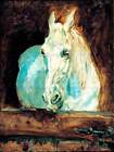 PAINTING POTRAIT ANIMAL TOULOUSE-LAUTREC WHITE HORSE POSTER ART PRINT BB12937B