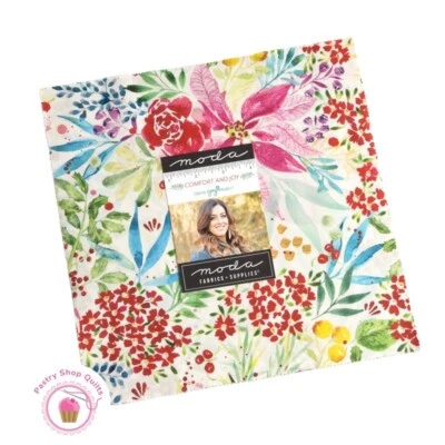 Moda COMFORT & JOY Create Joy LAYER CAKE 42 10" Squares Quilting Watercolor - Image 1 of 4