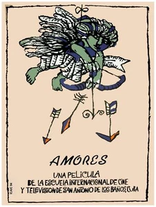 Cuban poster.AMORES.Cupid love arrows.Movie Art D_cor Home interior wall design - Picture 1 of 1