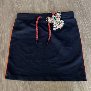 Someone Kids Skirt Girls 9 Years Blue With Orange Strips Short - Picture 1 of 11