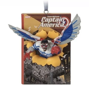 Disney Marvel Captain America Sam Wilson Sketchbook Christmas Ornament NWT - Picture 1 of 4