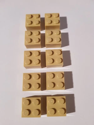 LEGO 10 x 3003 Básico Piedra 2 x 2 Beige 4114306 (GB) Tan Star Wars Sand - Imagen 1 de 3