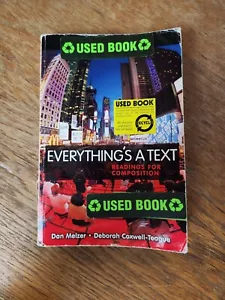 Everything's a Text: Readings for Composition - Paperback By Melzer, Dan - GOOD - Imagen 1 de 2