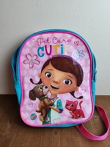 Girls Disney Doc McStuffins Mini Play Backpack Book Bag Pet Care Preowned - Picture 1 of 13