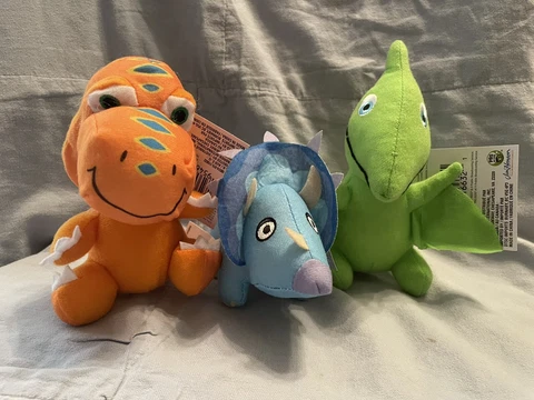 NEW Set of 3 PBS KIDS Jim Henson's Dinosaur Train Plushes Stuffed Animals Toys Cover