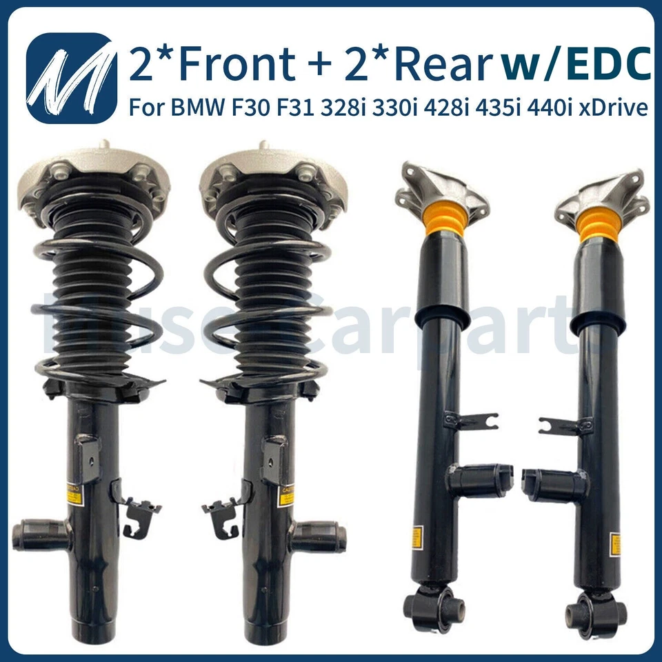 4x Para BMW F30 F31 328i 330i 428i 435i 440i xDrive Amortiguador Delantero Trasero Puntales Conjuntos Foto 1 de 4