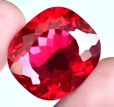 50.20 Ct Natural Mozambique Blood Red Ruby Certified Stunning Treated Gemstone - Image 1 of 4