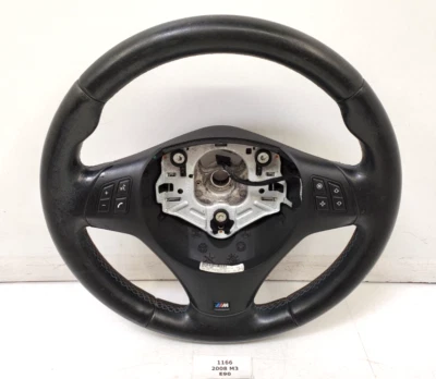 ✅ 08-13 OEM BMW E90 E92 E93 M3 M Sport Steering Wheel Leather MT Black * - Image 1 of 4