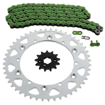 Yamaha 1991-1996 WR250 250 / 1991-1993 YZ250 cadena y piñón verde 13/48 116L Foto 1 de 4
