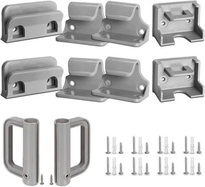GRENFU Kit Ricambi Cancelletto Neonato Retrattile Grigio Pet Grigio Completo Grigio - Foto 1 di 1