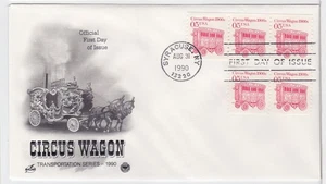 TurtlesTradingPost- Circus Wagon- Transportation 1990 #2452 FDC Artcraft Variety - Picture 1 of 1