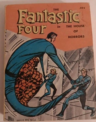 Fantastic Four In The House of Horrors 1968 Whitman Big Little Book 5775 de colección Foto 1 de 4