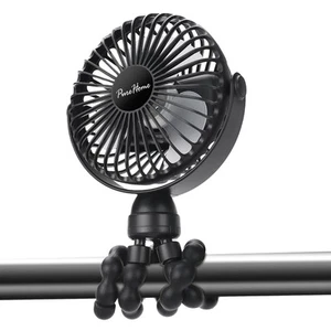 Mini Portable Stroller Fan Battery Operated and USB Rechargeable,360°Rotation... - Picture 1 of 6