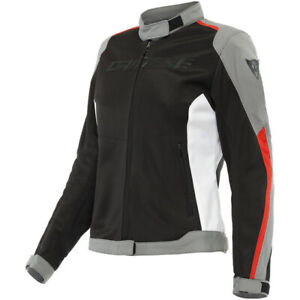 GIACCA DAINESE HYDRAFLUX 2 AIR LADY D-DRY NERO/GRIGIO/ROSSO TG.44