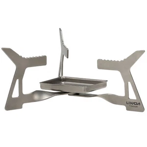Lixada Ultralight Folding Camping Titanium Solidified Alcohol Stove K5B0 - Picture 1 of 12