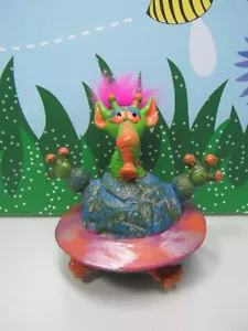 DREIFINGER SCHNORCHBLAT KOSMISCHES CRITTER - 4" Russ Troll Puppe - sehr selten - Bild 1 von 8