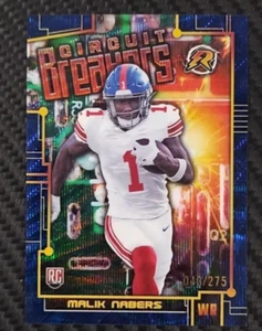 2024 Topps Resurgence Malik Nabers Breakers Blue 043/275 Refractor Rookie GIANTS - Bild 1 von 5