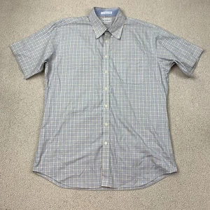 Paul Fredrick Slim Fit Dress Shirt Men's 18-34 Short Sleeve Multi Plaid Non-Iron - Picture 1 of 7