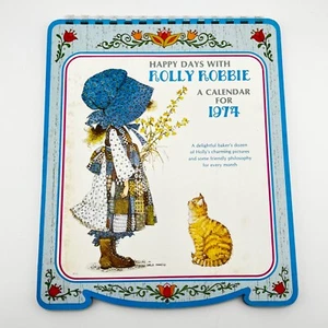 Holly Hobbie Spiral Bound 1974 Cardboard Wall Calendar American Greetings UNUSED - Picture 1 of 4