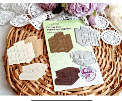 Books Metal Cutting Die Set ,Scrapbook ,Stencils . Embossing, DIY. 2 Dies. I 124 - Image 1 of 4