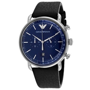 giorgio armani watch leather strap
