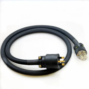 HI-End OFC UK Mains Power Cable shielded UK Power Leads For CD Tube amplifer - Picture 1 of 4
