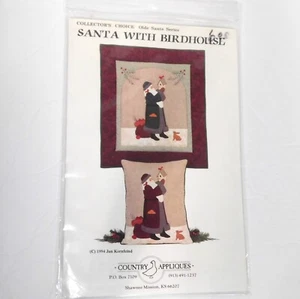 Country Appliques Quilt Pattern Olde Santa Series With Birdhouse NEW old stock - Picture 1 of 2