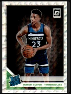 2019-20 Donruss Optic Fanatics #160 Jarrett Culver Silver Wave Prizm Holo SP RC  - Picture 1 of 2