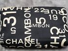 Auth Chanel By Sea Line Makeup Pouch Cosmetic Pouch Black White Color CoCo Mark