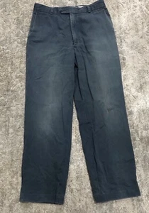 BHS MEN’S TROUSERS BLUE 30/32 INCH WAIST VINTAGE POCKETS COTTON WASHED STRAIGHT - Picture 1 of 19