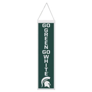 Michigan State Spartans Banner Wool 8x32 Heritage Slogan Design - Special Order - Picture 1 of 1