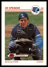 1991 Line Drive AAA Ed Sprague #518 Syracuse Chiefs Baseball Card