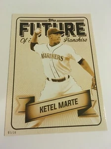 2016 Topps BUNT 5x7 Future of Franchise Gold Ketel Marte Mariners #'d /10 - Picture 1 of 1