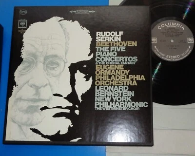 Rudolf Serkin/Ormandy/Bernstein BEETHOVEN Piano Concertos Columbia 2-Eye D4S 740 Foto 1 de 2