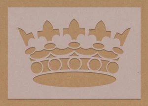 Elegante Plantilla de Corona Royal Shabby Chic A6 A5 A4 A3 Arte Artesanal Pared - Imagen 1 de 1