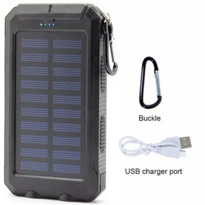 Banco de energía solar cargador portátil USB Super 10000000 mAh 2024 para teléfono celular Foto 1 de 4