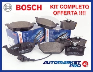 KIT 8 PASTIGLIE FRENO BOSCH VW GOLF 4 IV 1.4 1.6 16V ANT + POST BENZINA PATTINI - Bild 1 von 1