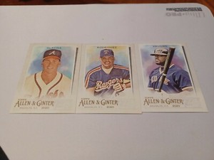 2020 Topps Allen and Ginter Singles 1-300 SP 301-350
