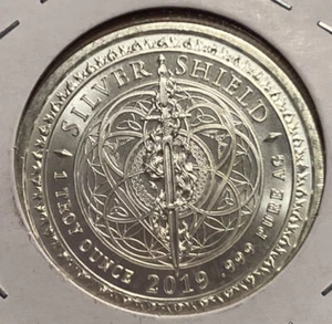1 oz troy .999 Pure AG Silver Shield 2019 Make Love - Imagen 1 de 2