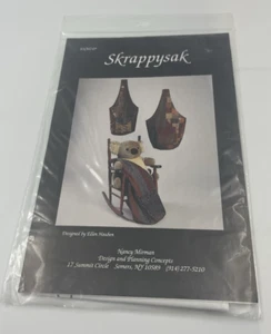Skrappysak Bag Purse Sewing Pattern Nancy Mirman 15" & 22" Easy to Make N.O.S - Picture 1 of 3