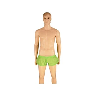 Men's Green Polyester, Full Split TOOTY Cut Sprinter Shorts - Picture 1 of 10
