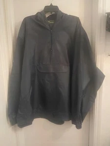 Sterling Vintage Classic Half Zip Waterproof Navy Packable Raincoat . OS - Picture 1 of 2