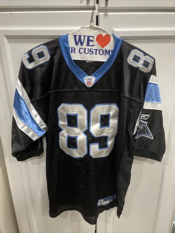 Reebok NFL Equipment Carolina Panthers Steve Smith #89 (sewn-on) Jersey Size 48 Cover