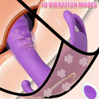 Remote Wearable Panties Dildo Vibrator G-Spot Massager Sex Toys for Women Couple - Image 1 of 4