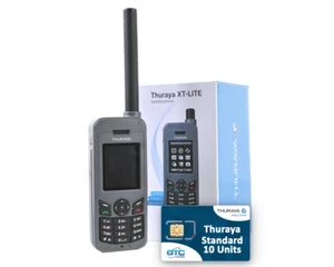 Teléfono satelital Thuraya XT-LITE con 10 unidades ESTÁNDAR / 6 minutos tarjeta SIM - Imagen 1 de 6