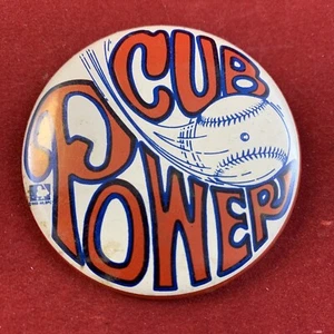 Chicago Cubs Cub 1969 pin de alimentación botón trasero raro - Imagen 1 de 4
