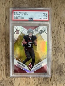 2022 Panini Phoenix Drake London RC Yellow /75 MINT PSA 9 - Picture 1 of 2